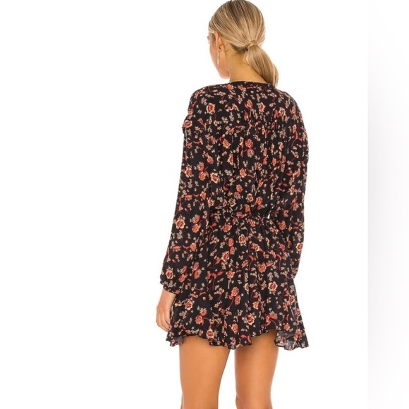 Free People Flower Fields Mini Dress in Dark Combo, Size XS - Picture 3 of 16